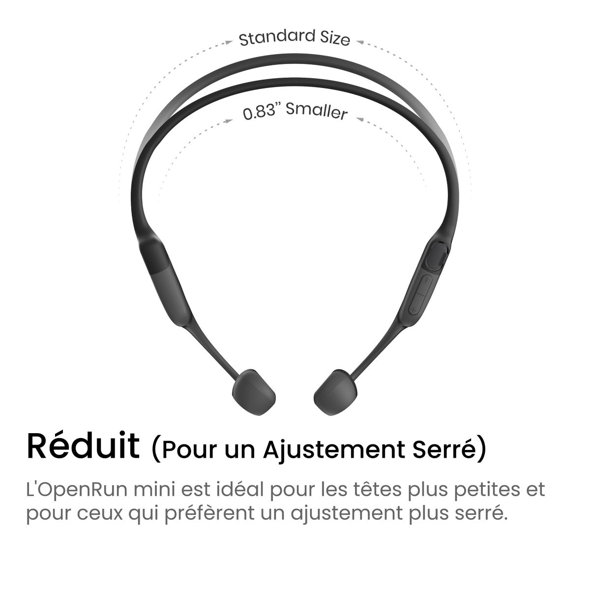 Casque OpenRun Mini USB-C Noir noir, SHOKZ