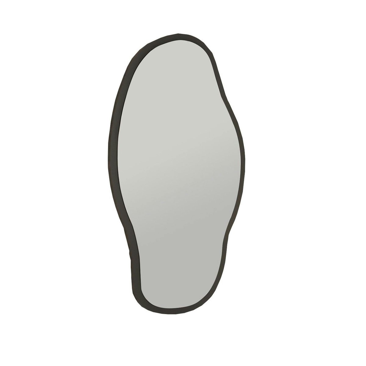 Miroir design organique forme libre - cadre noir CODY noir, PIER IMPORT