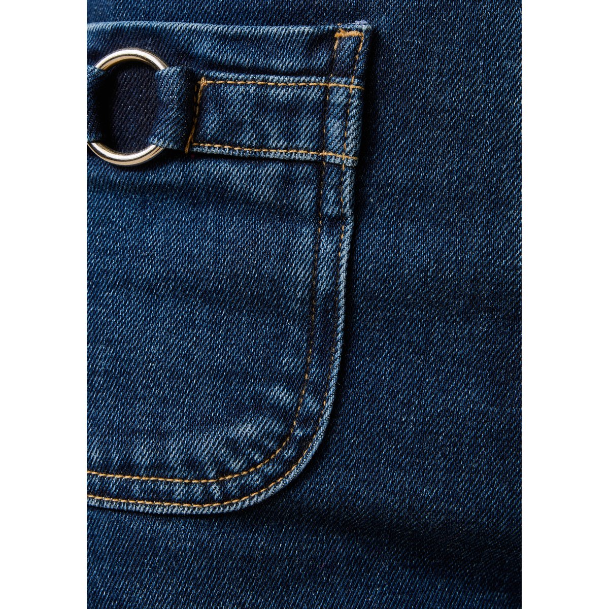 Jean droit taille haute en coton biologique medium, LA FEE MARABOUTEE