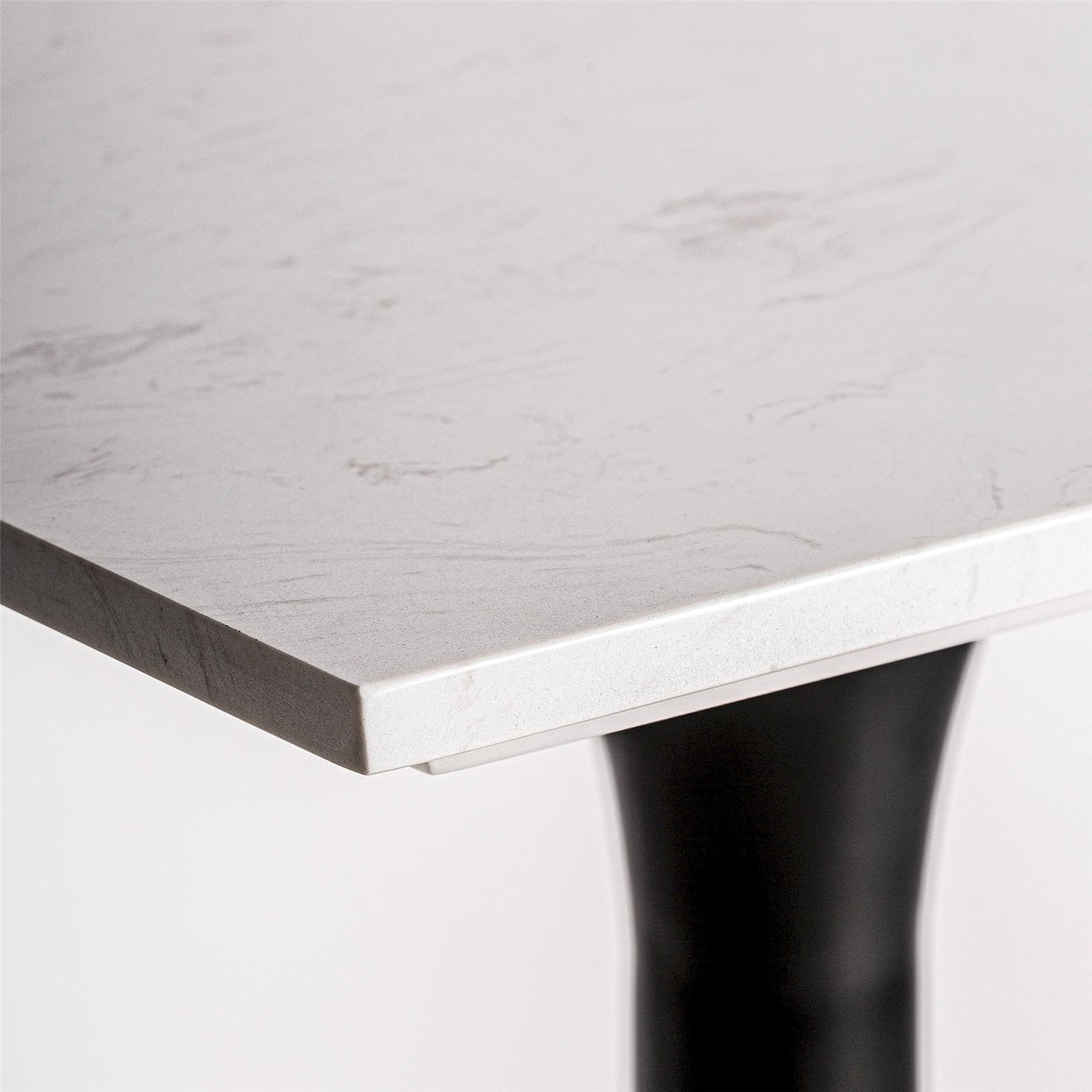 Table de bar art déco en porcelaine et bois blanc porcelaine et bois naturel, RECOLLECTION