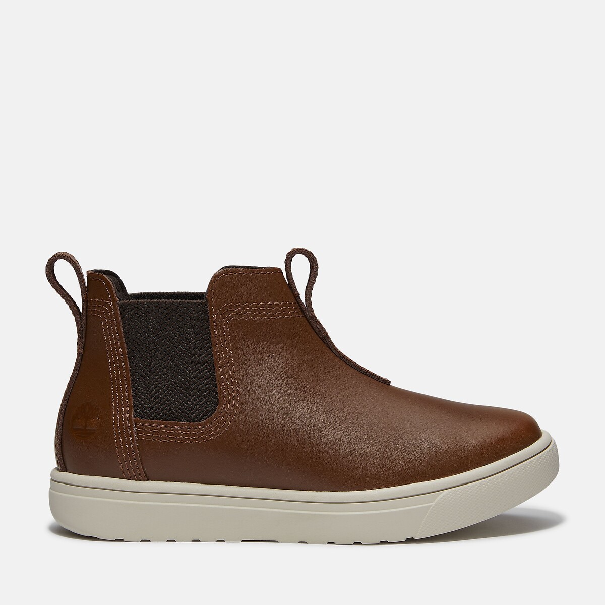 Bottines chelsea en cuir, Lisbon Street Mid marron, TIMBERLAND