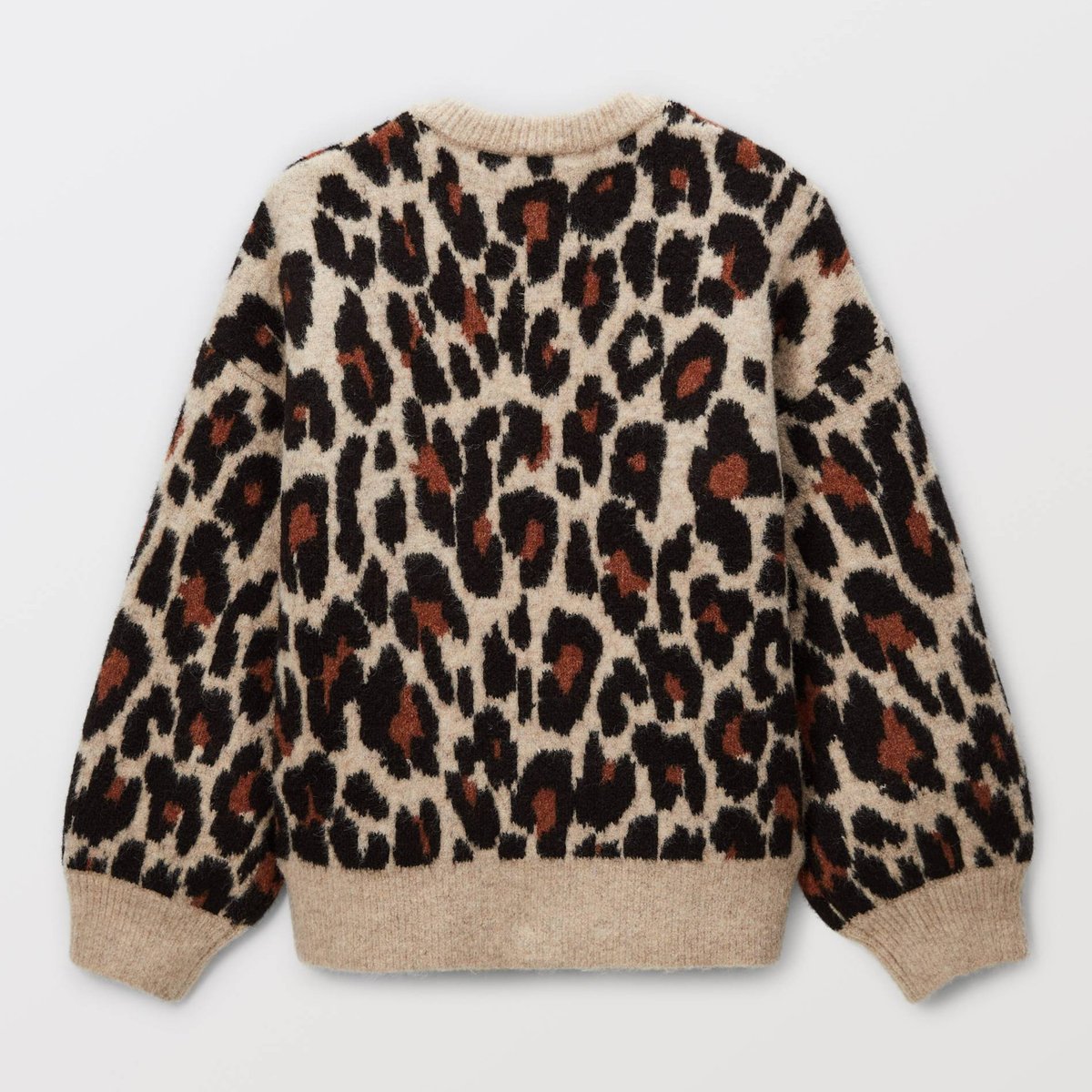 Cardigan jacquard léopard dore, MONOPRIX