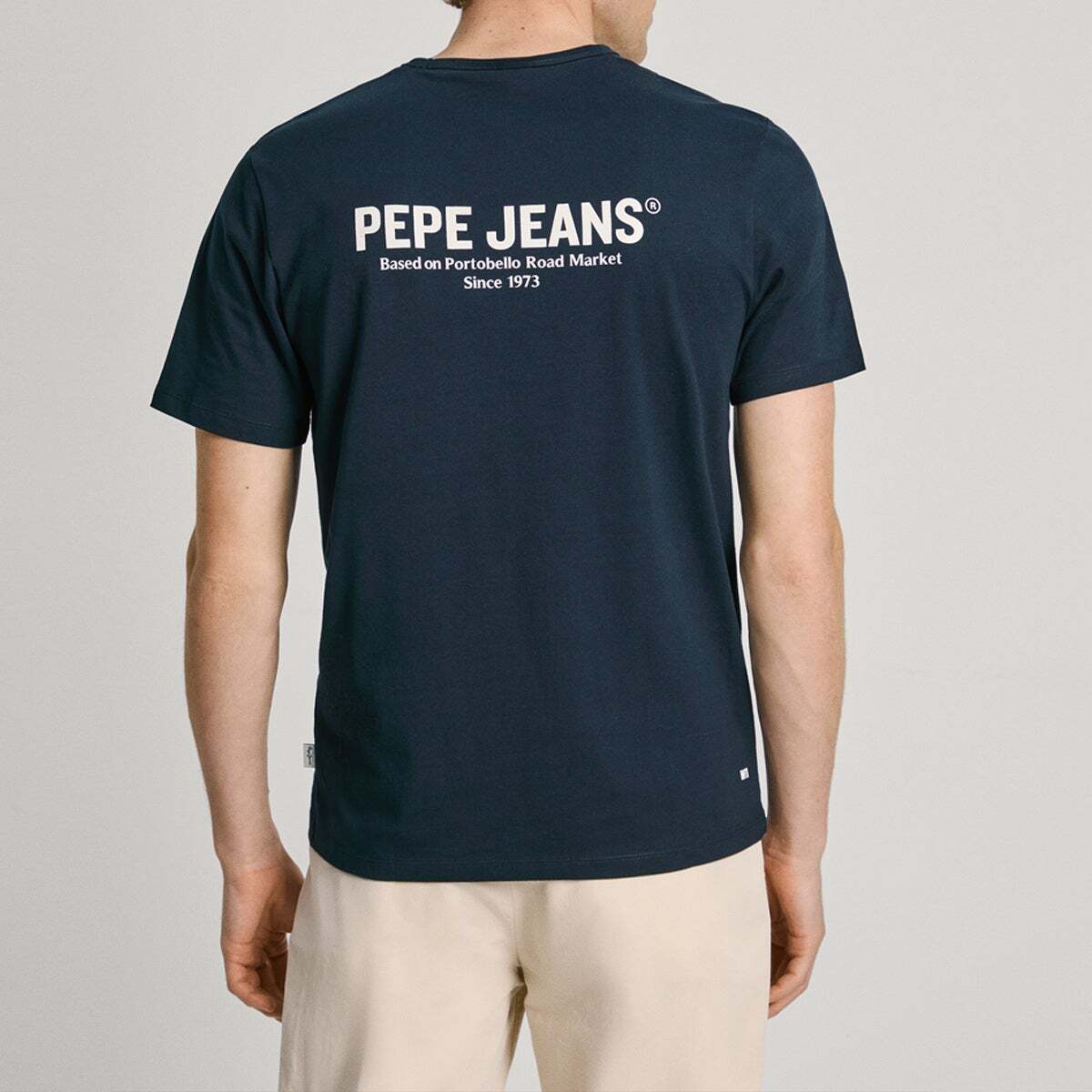 T-Shirt Coupe Regular Avec Imprimé Au Dos bleu dulwich, PEPE JEANS