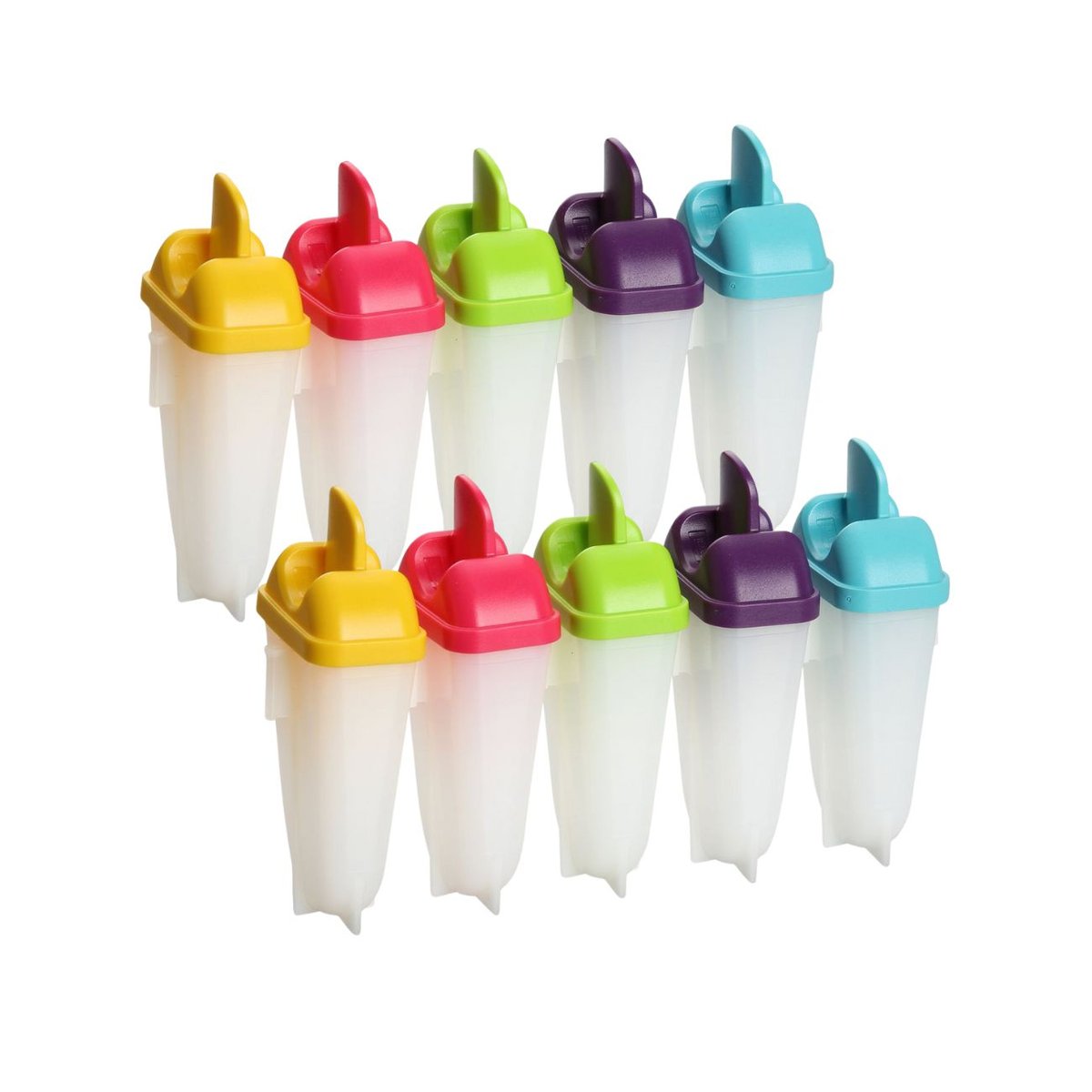 Lot de 2 moules à glaces 11,5/11,5 cm COLORS EDITION blanc, FACKELMANN