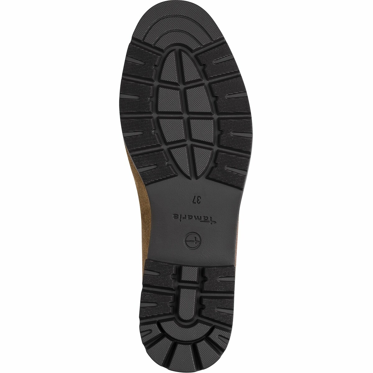 Mocassins en cuir camel, TAMARIS