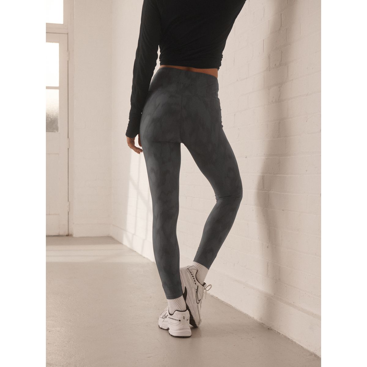 Legging de sport power active noir/blanc, NEXT