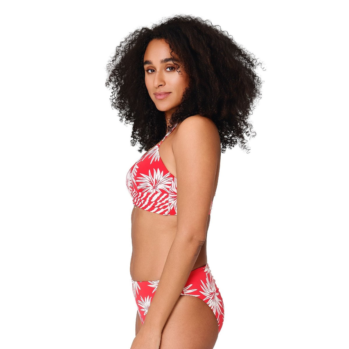 Haut de maillot de bain triangle leaf stripe, LINGADORE