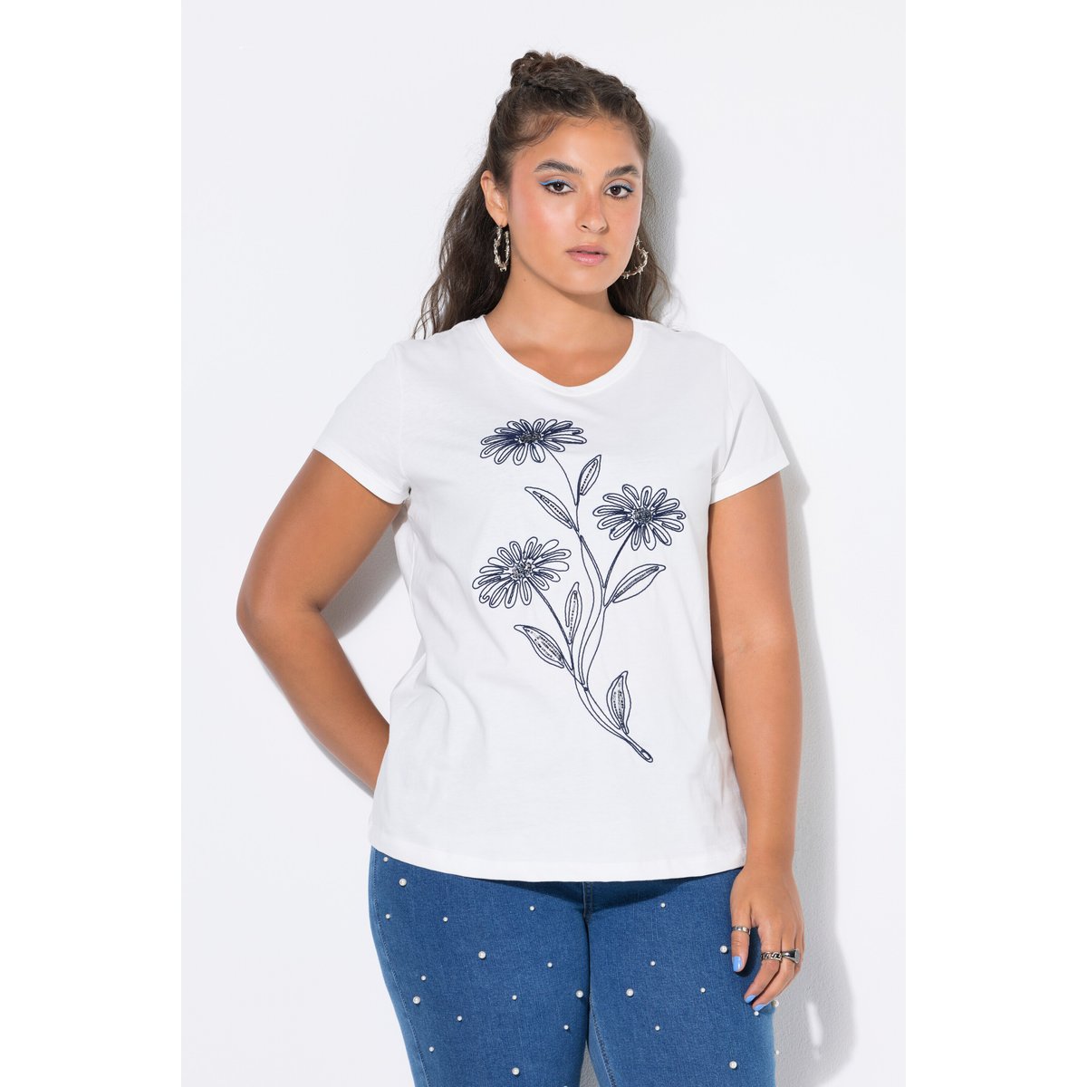 T-shirt, coupe classique blanc cassé, STUDIO UNTOLD