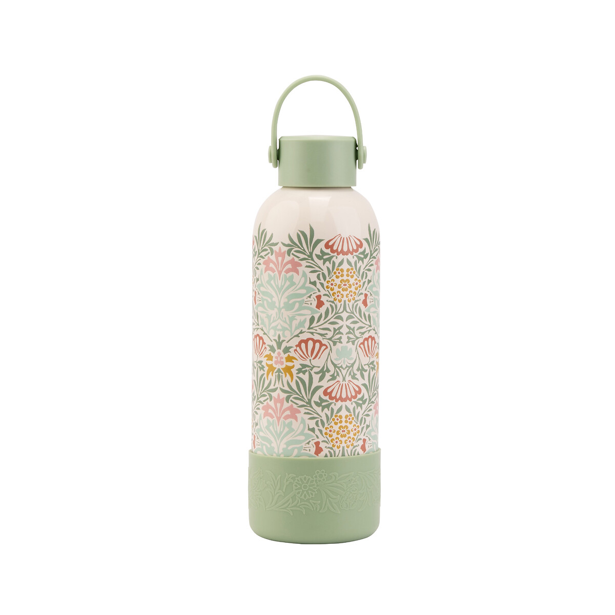 Kitchen Garden Stainless Steel Travel Water Bottle in Cream neutral, WILLIAM MORRIS AT HOME