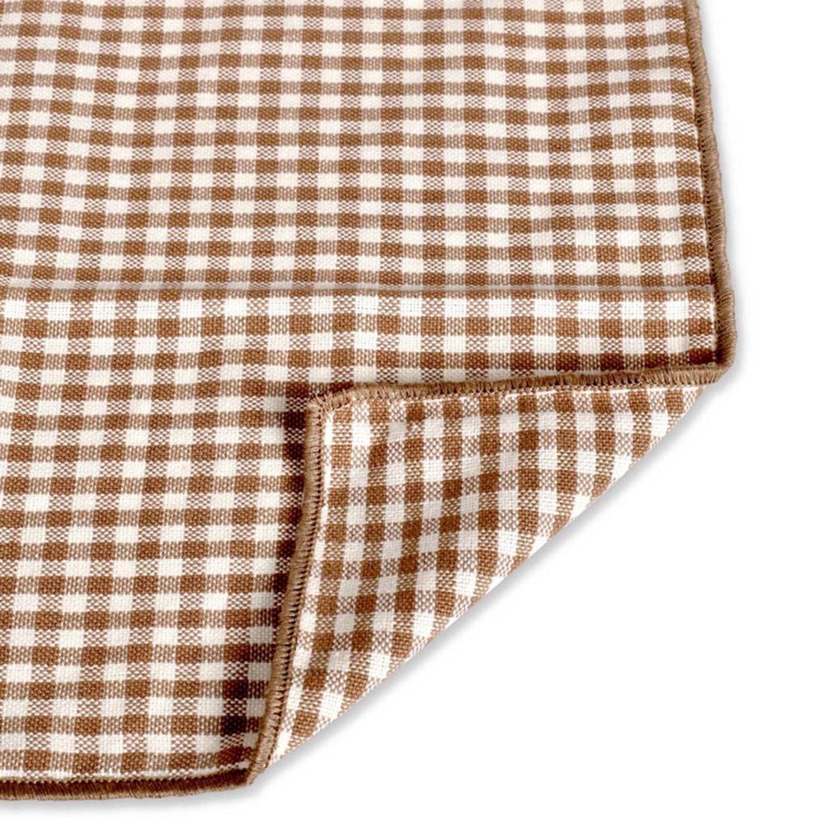 Set de table vichy 100% coton sable, OPJET