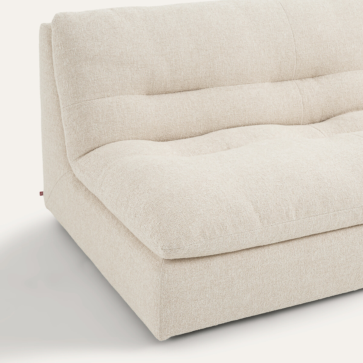 Modulares 3-Sitzer-Sofa, Bouclé, GIULIANO kreide, AM.PM