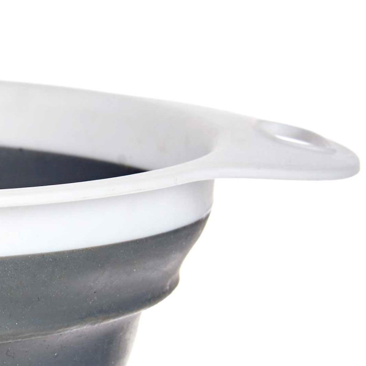 Passoire pliante plastique grise et blanche 24.5x20x9cm gris, WADIGA
