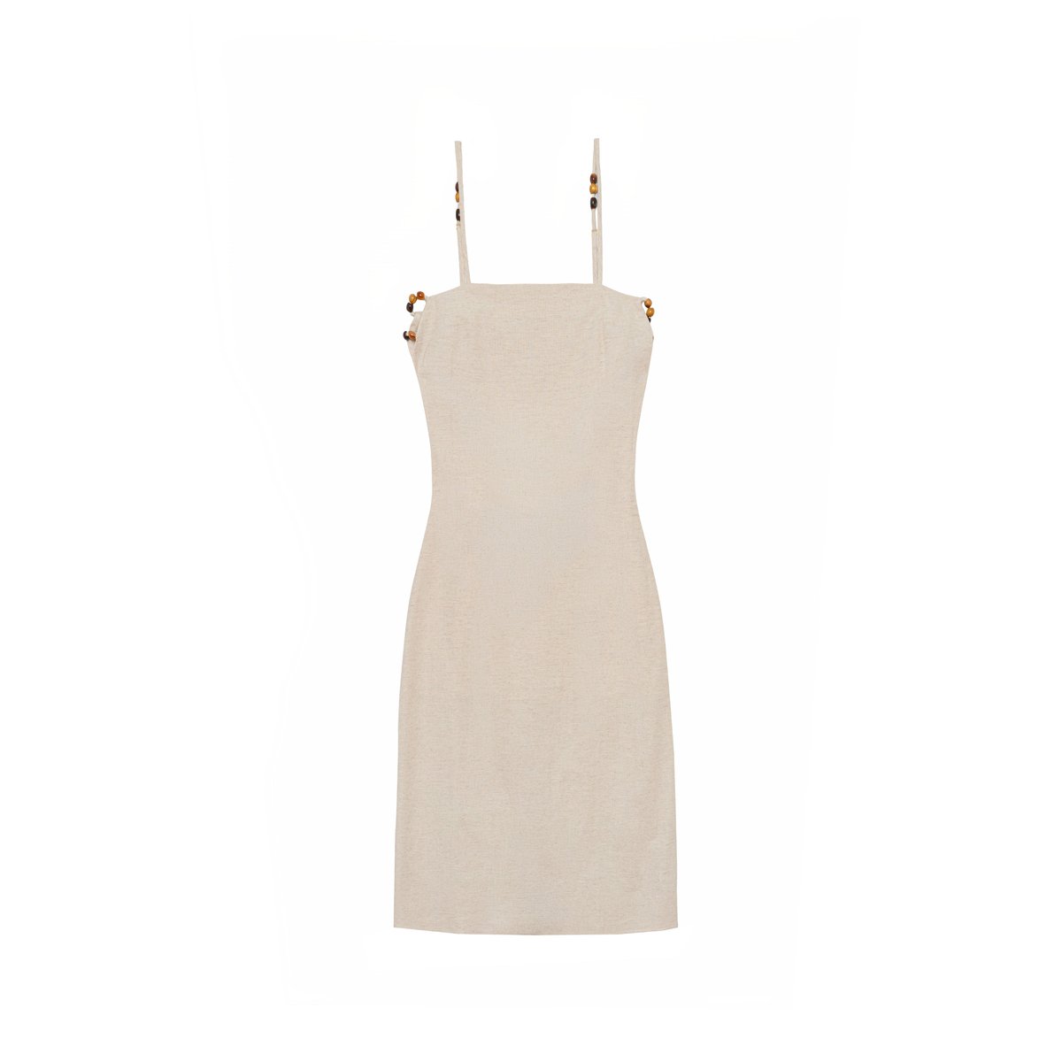 Robe longueur midi droite uni RIVAN 05-naturel, LA PETITE ETOILE