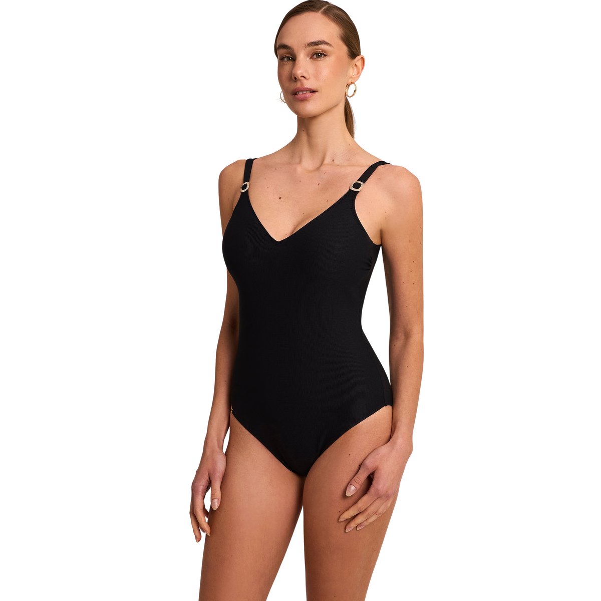 Maillot de bain une pièce shapewear préformé SOLSTICE noir, SELMARK MARE