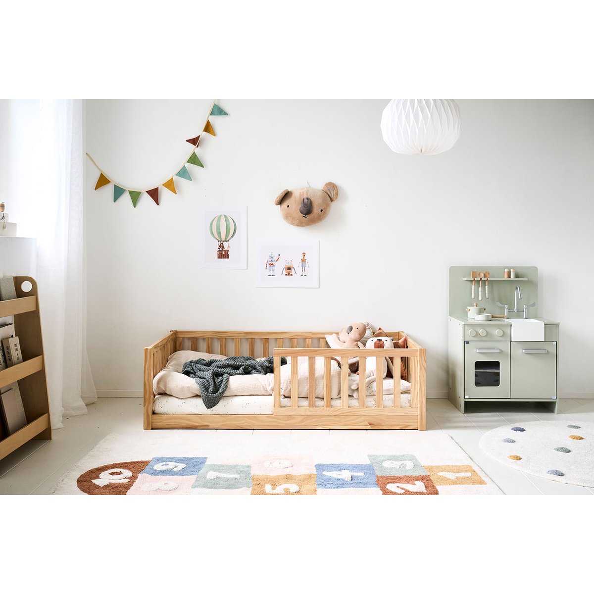 Lit montessori au sol NID naturel, PETITE AMELIE