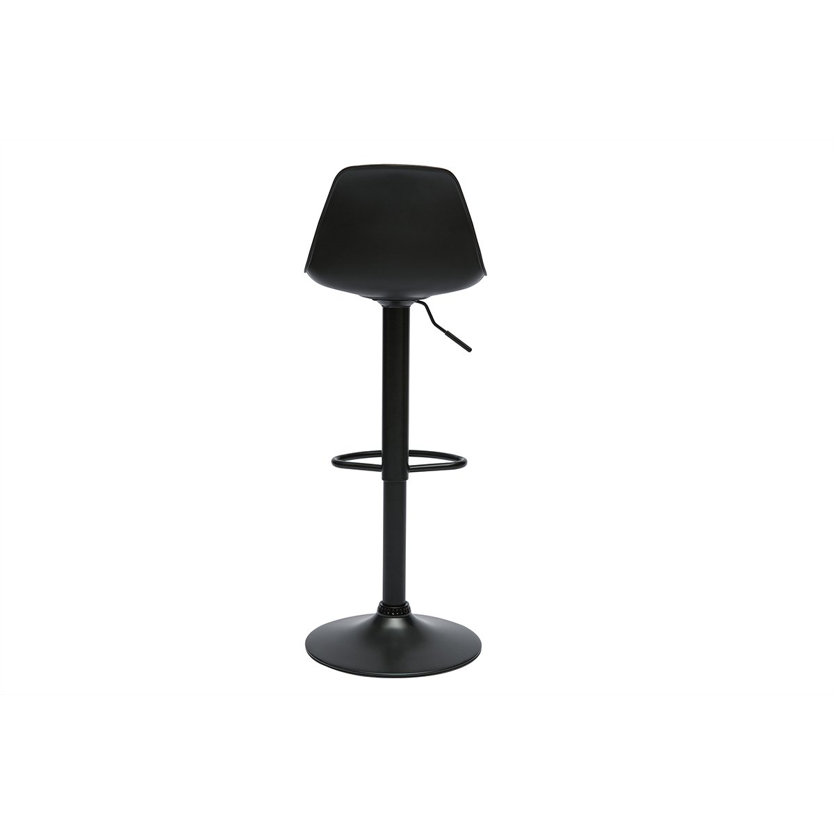 Tabourets de bar design noirs (lot de 2) STEEVY noir, MILIBOO