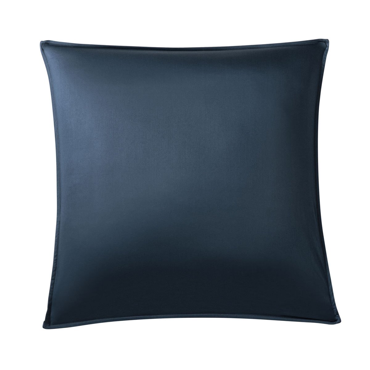 Taie d'oreiller unie en satin de coton, GRAND HOTEL bleu marine, ESSIX