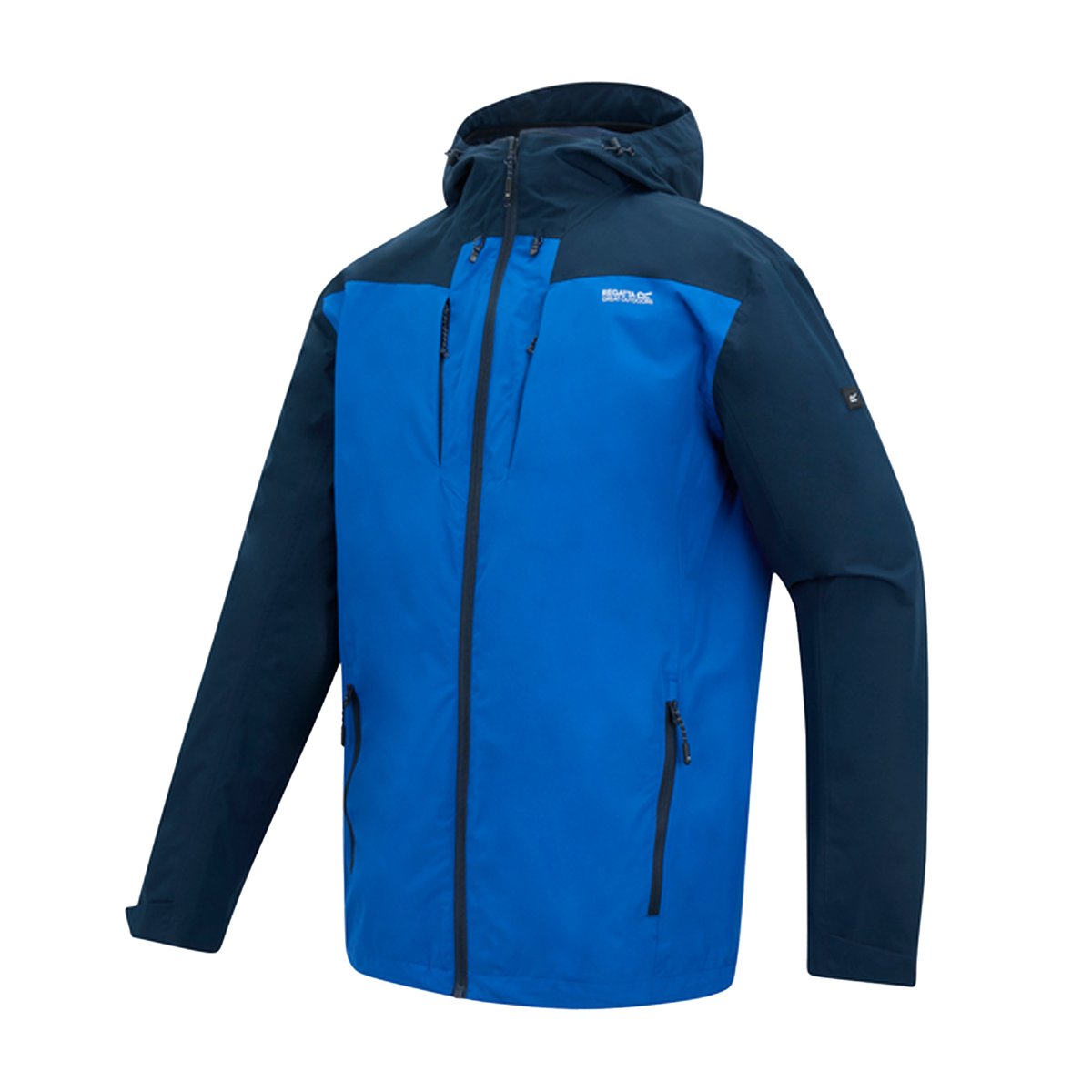 Veste imperméable à capuche CALDERDALE bleu / bleu marine, REGATTA