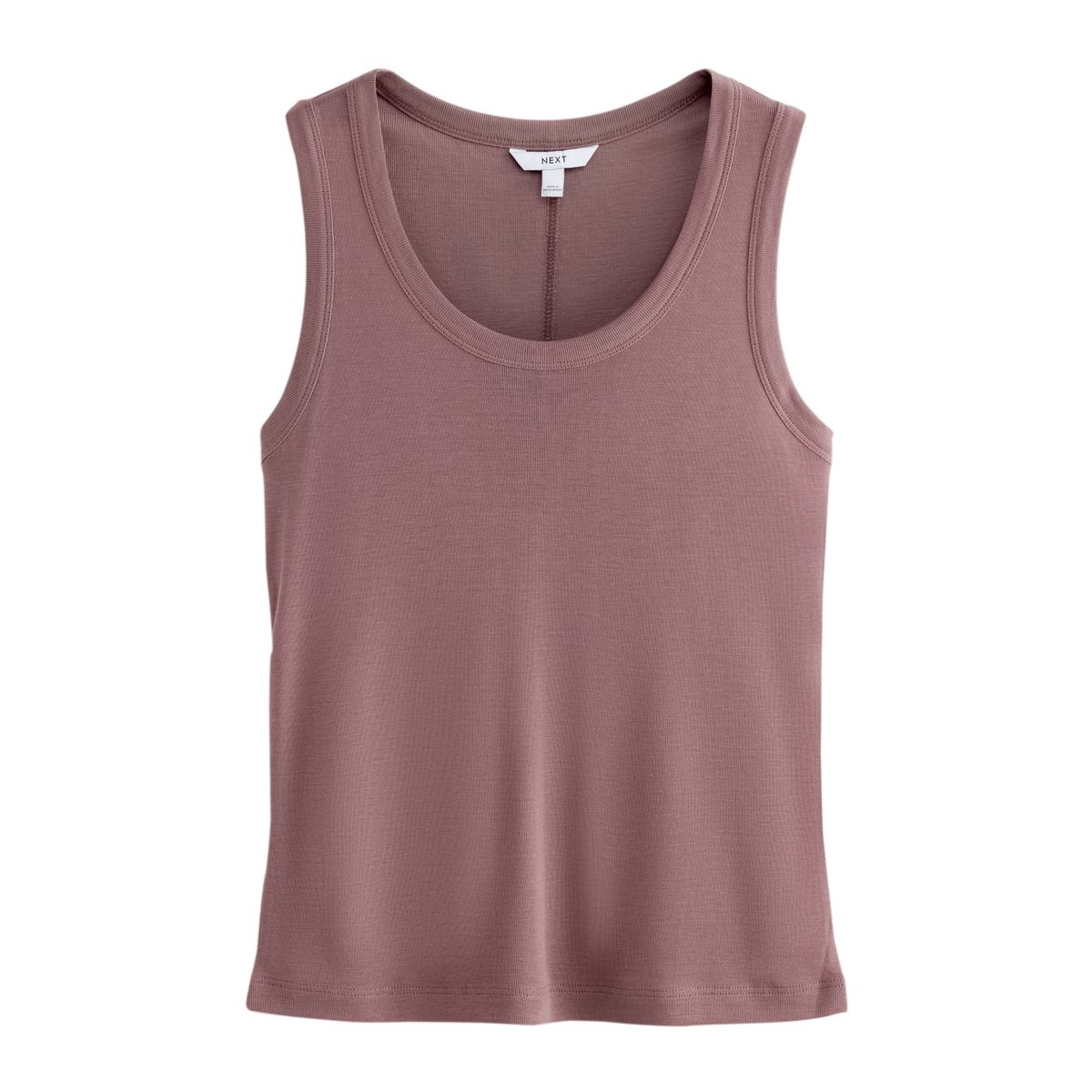 Débardeur ras du cou en tencel, lot de 2 vert/violet, NEXT