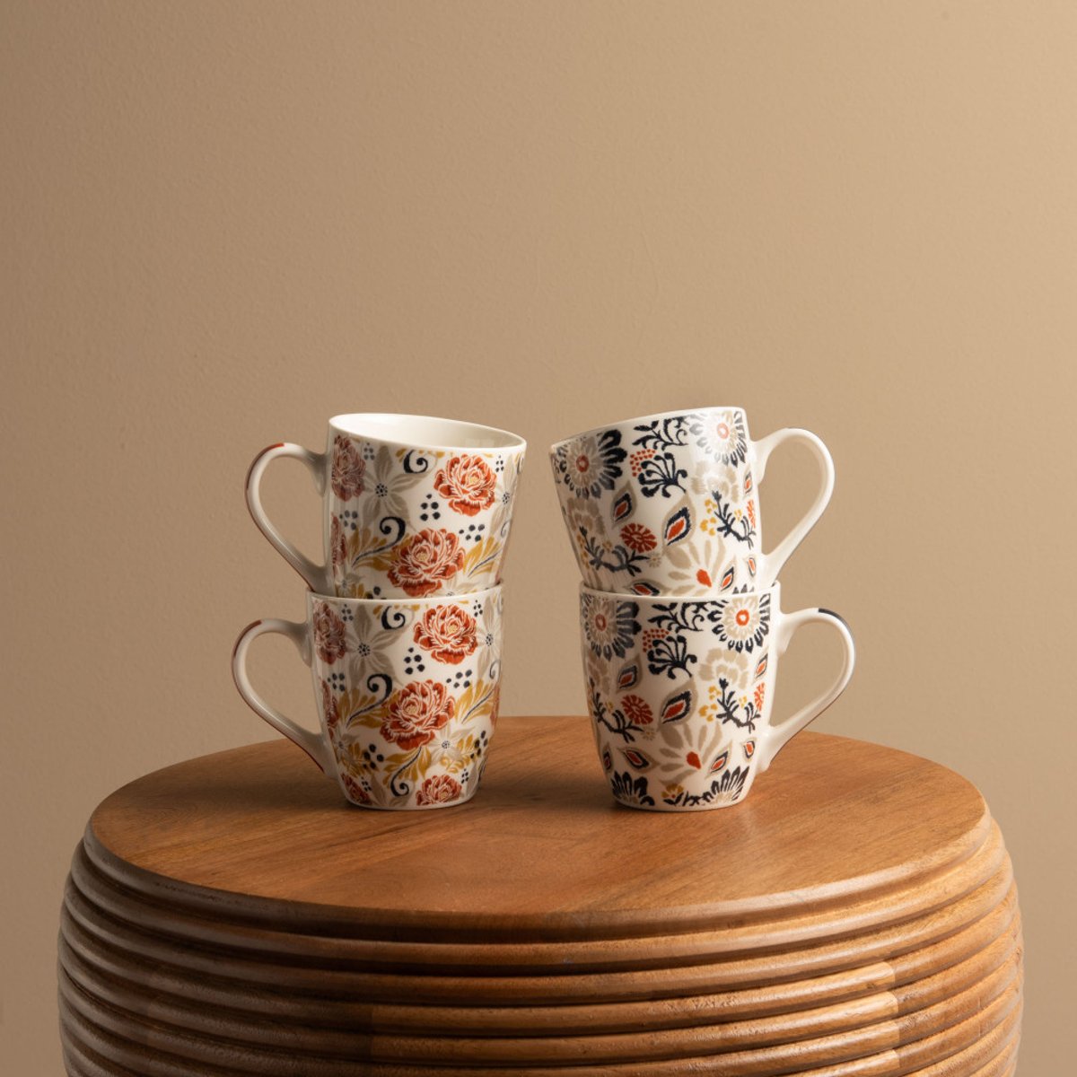 Coffret de 4 tasses Ornella 23 cl - ORNELLA multicolore, TABLE PASSION