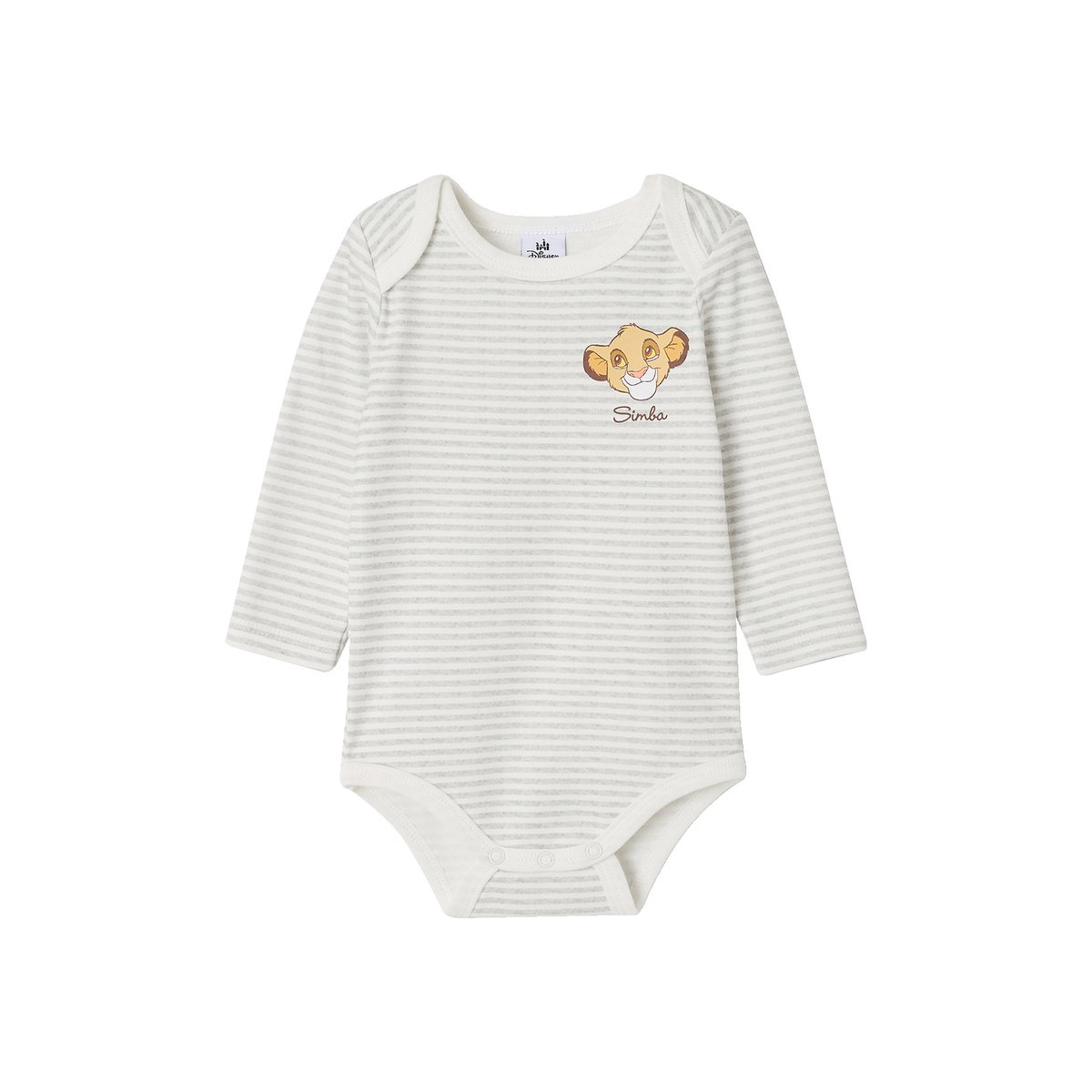 Lot de 2 bodies Le Roi Lion curry, VERTBAUDET