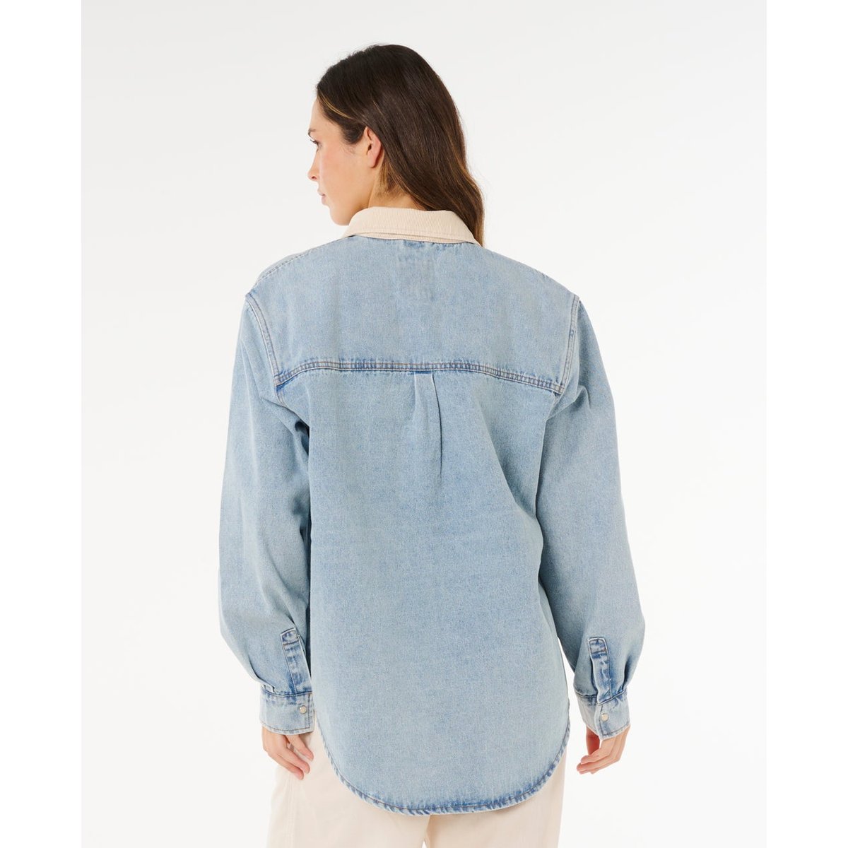 Chemise SURF Side Relaxed en jean bleu délavé, RIP CURL