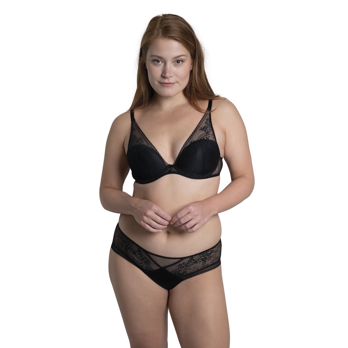 Soutien-gorge plongeant MADDIE noir, PASSIONATA