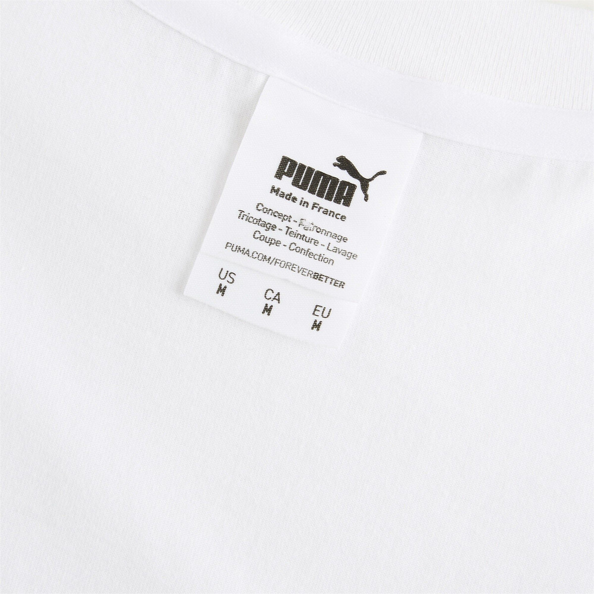 T-shirt Made In France et logo brodé blanc, PUMA