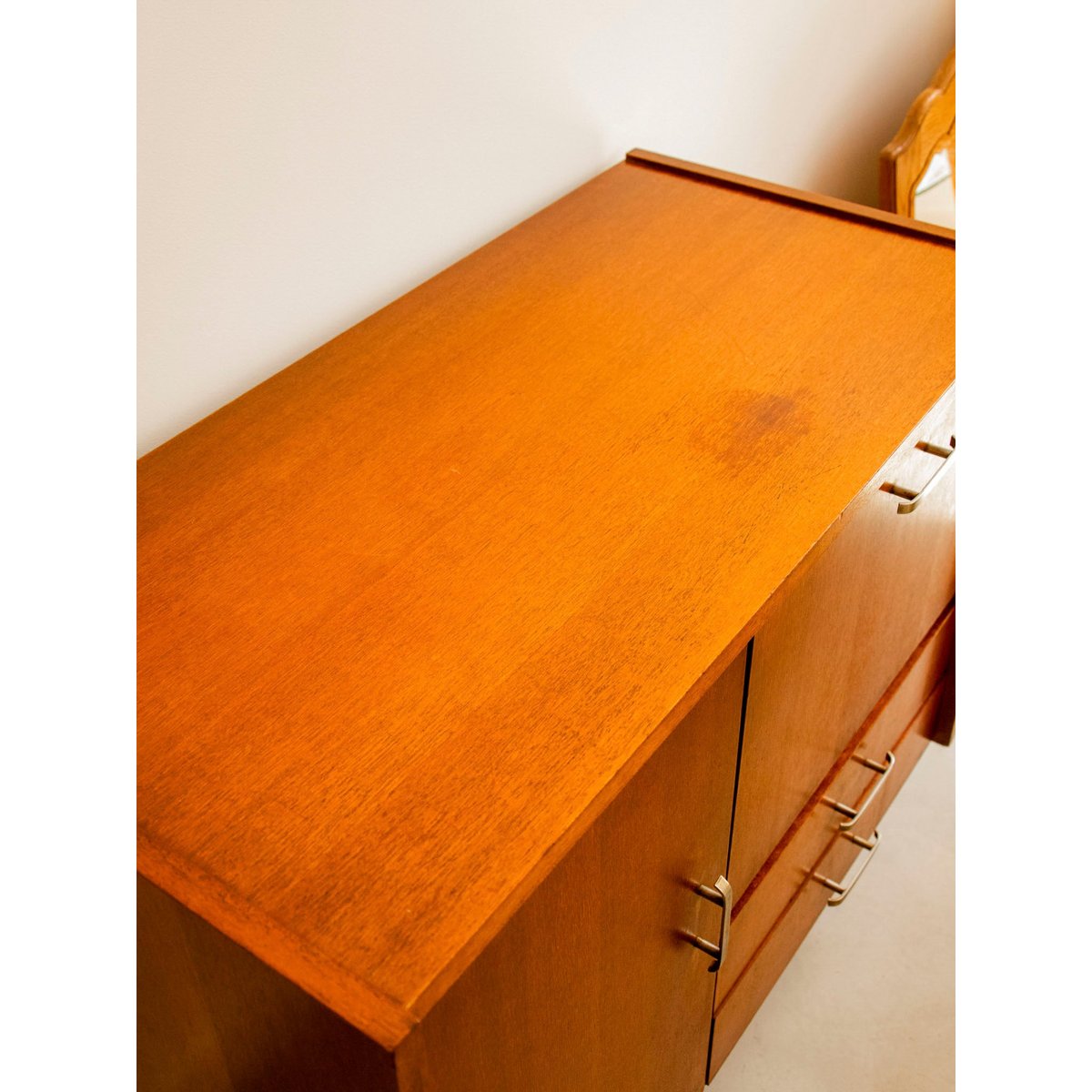 Enfilade-bar cocktail scandinave Margaret N°466 - Bon état bois foncé, DEBONGOUT