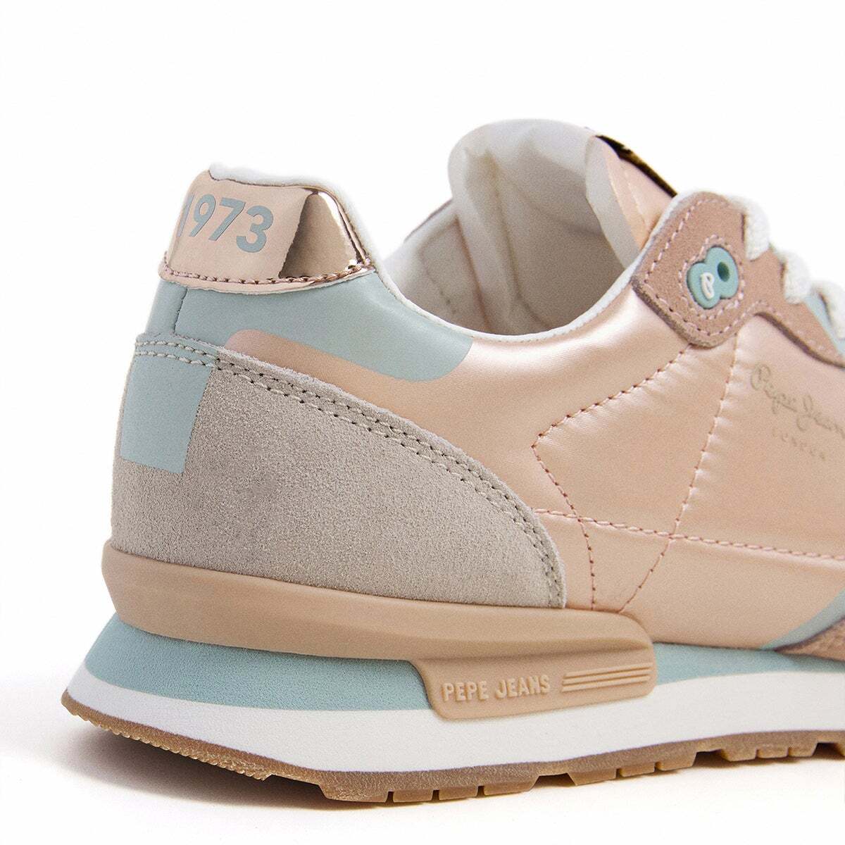 Baskets Brit Printy orange sherbert, PEPE JEANS