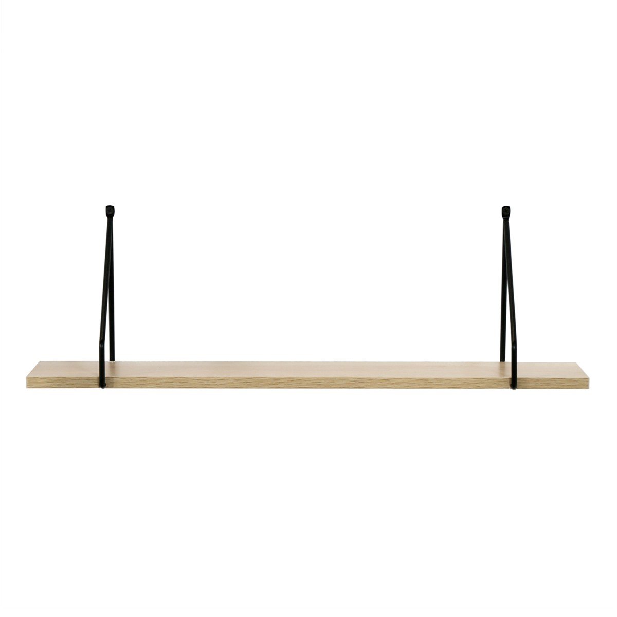 Étagère Murale 60 cm style industriel bois clair, CALICOSY