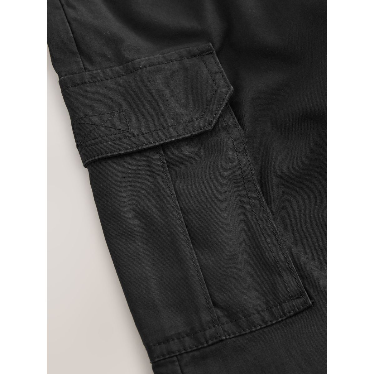 Pantalon cargo tissé noir, NEXT