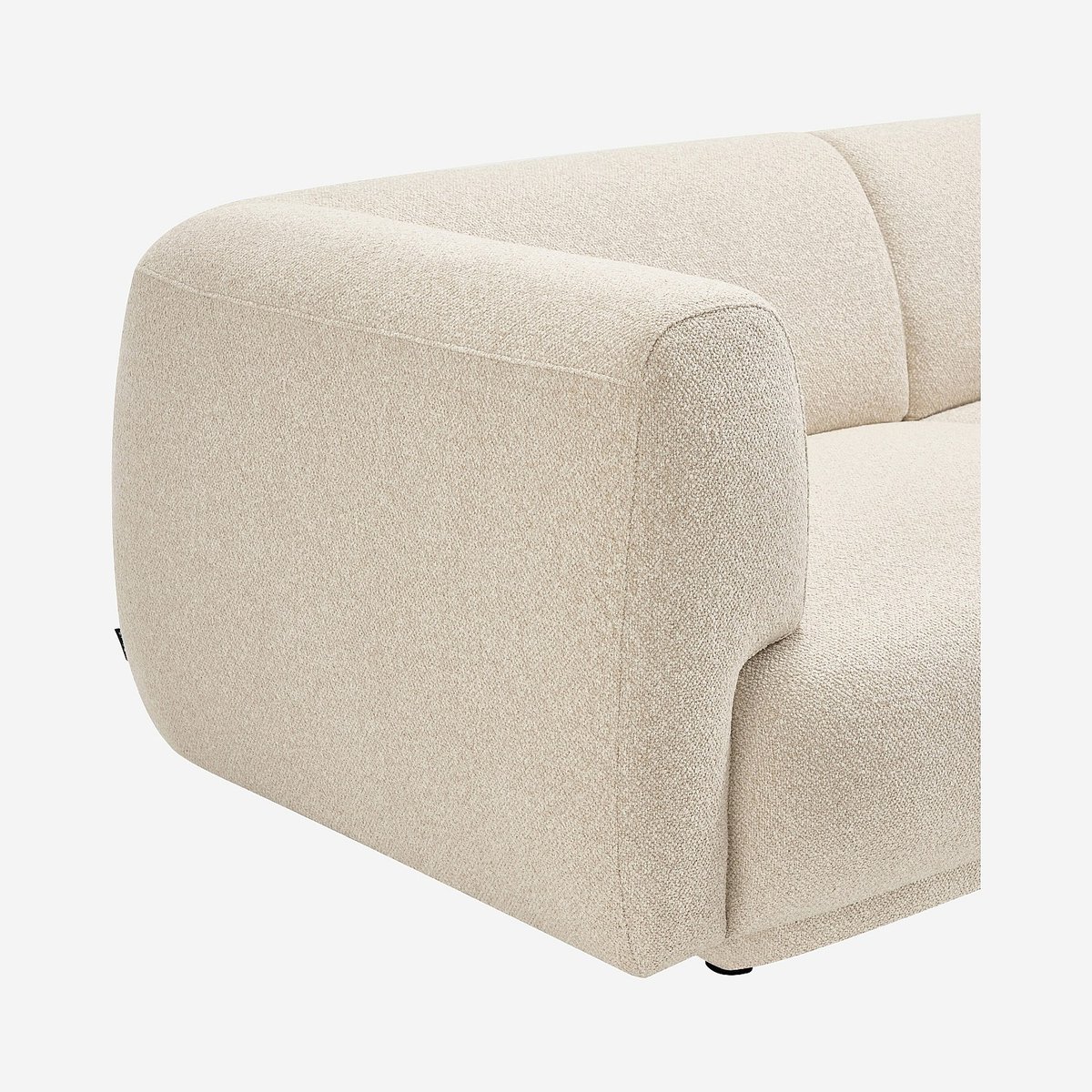 Canapé en tissu texturé AUSTIN beige, HABITAT