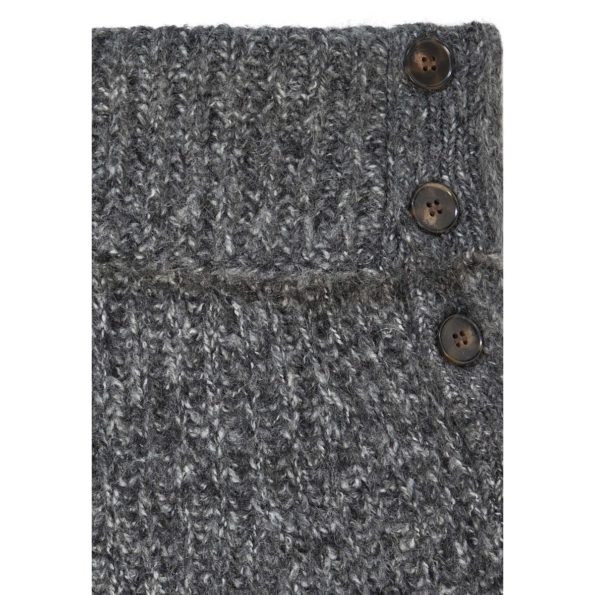 Col en grosse maille gris chiné, RODIER