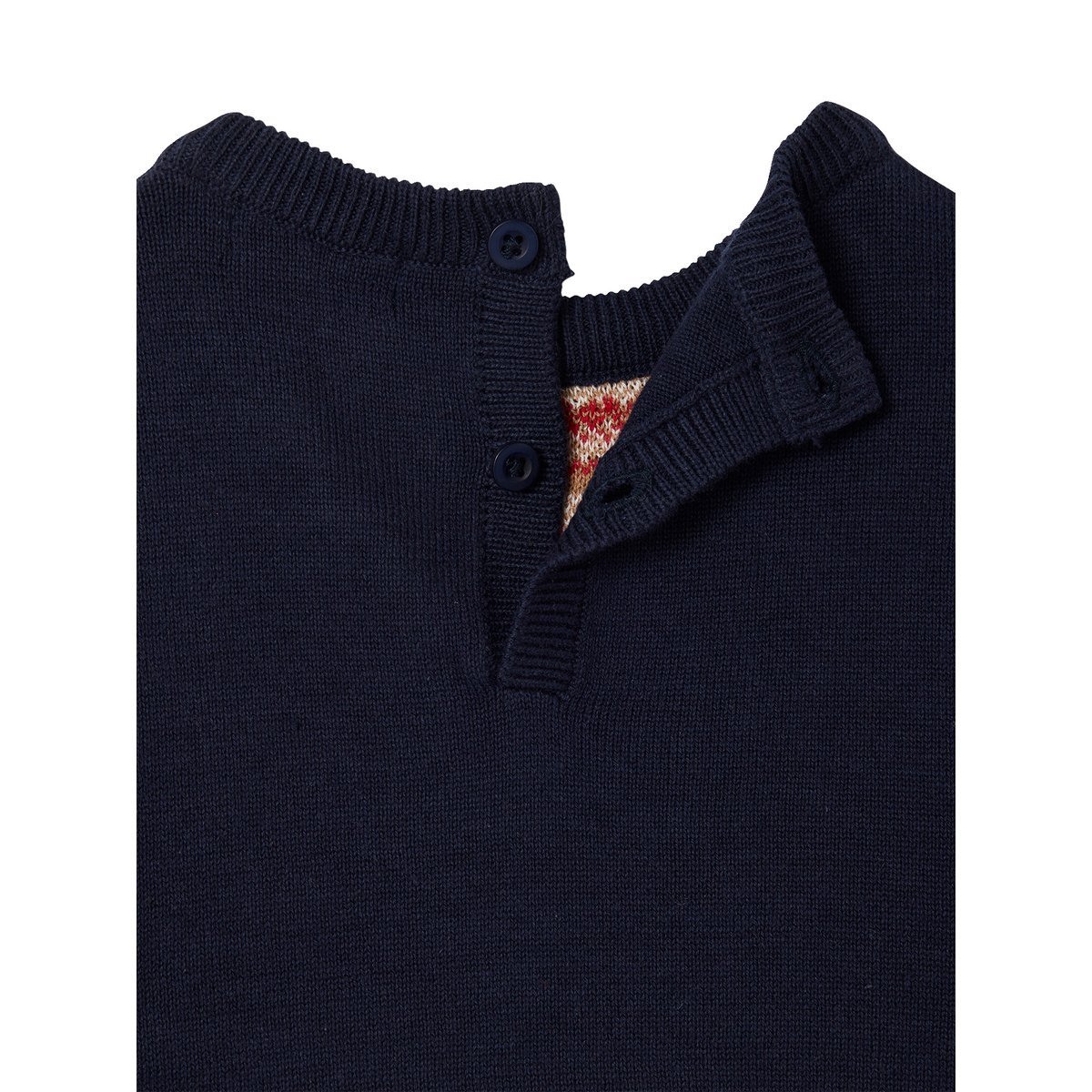 Pull bébé noël jacquard marine, VERTBAUDET