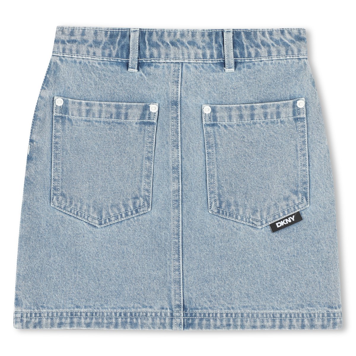 Jupe courte en jean bleach, DKNY