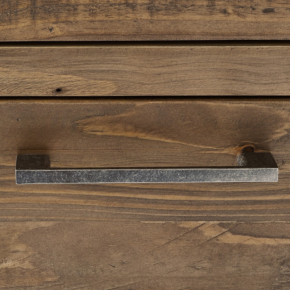Ember Reclaimed Wood 6 Drawer Wide Chest rustic dark wood, SO'HOME