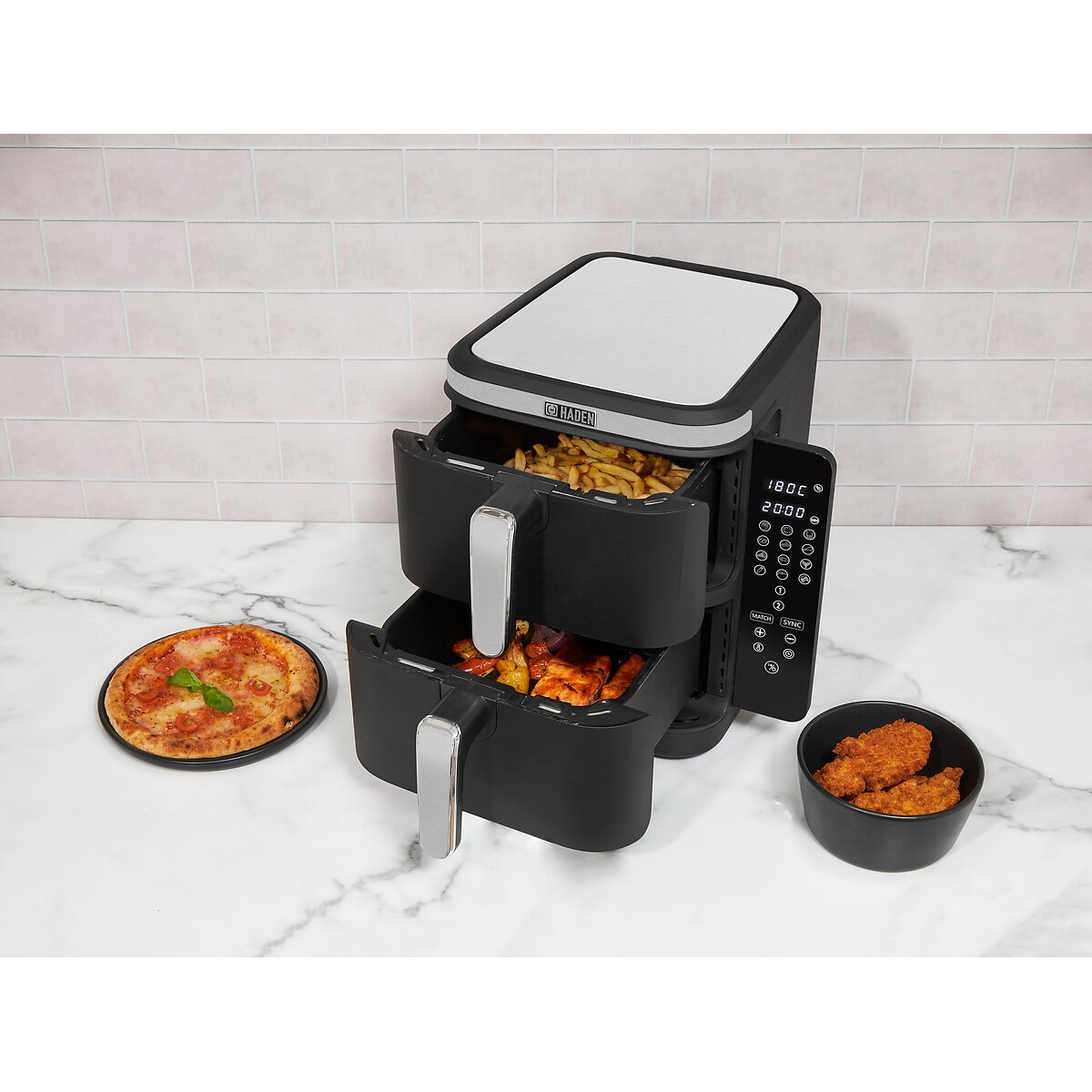 11L Double Stack Air Fryer - 211217 black, HADEN