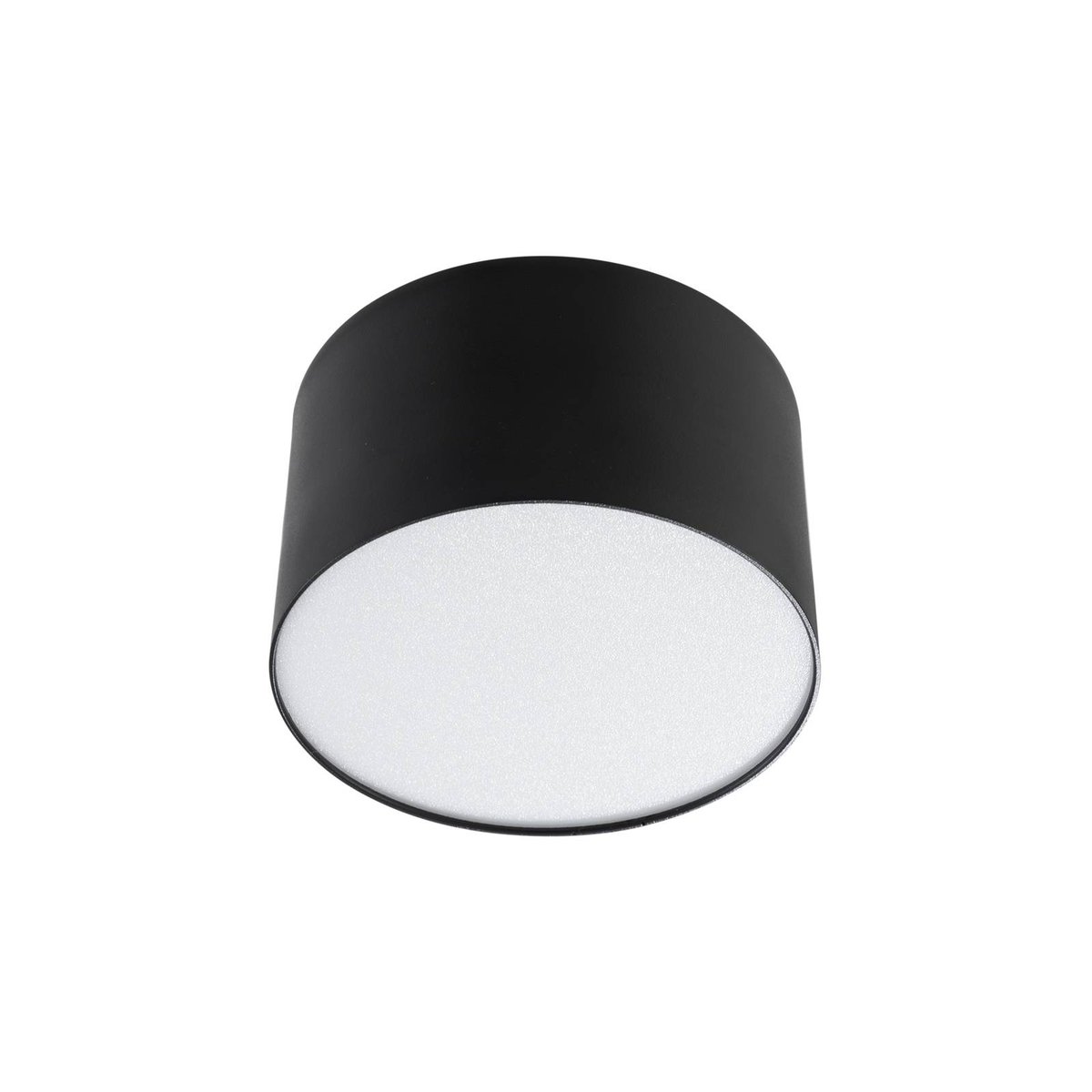 Plafonnier en aluminium moderneLED, Nivoria noir, LINDBY
