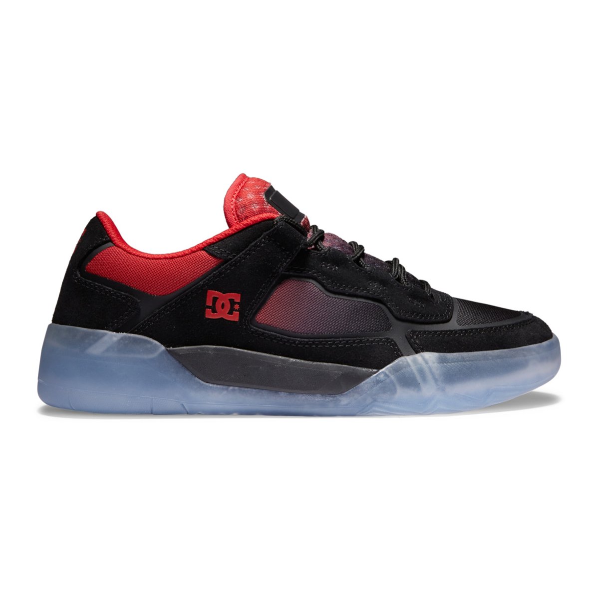 Chaussures de skate en cuir. noir black/red, DC SHOES