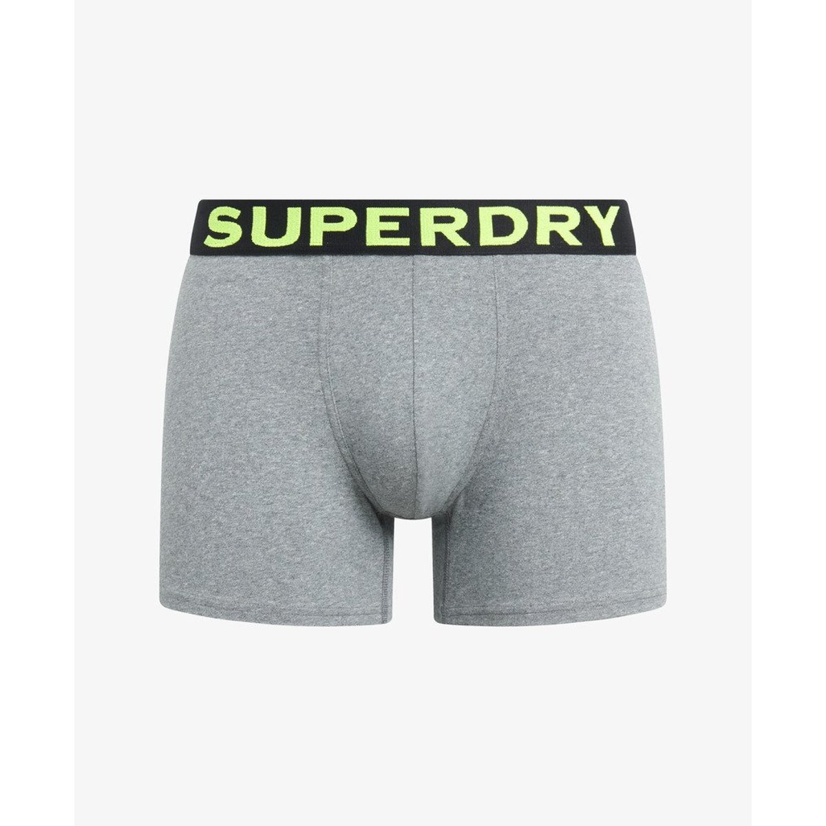 Lot de trois caleçons gris noos chiné, SUPERDRY