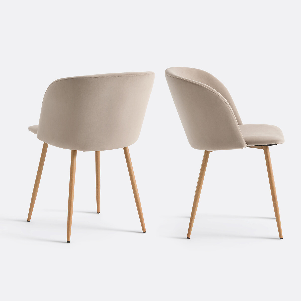 Lote de 2 sillas de mesa Lavergne beige              , LA REDOUTE INTERIEURS