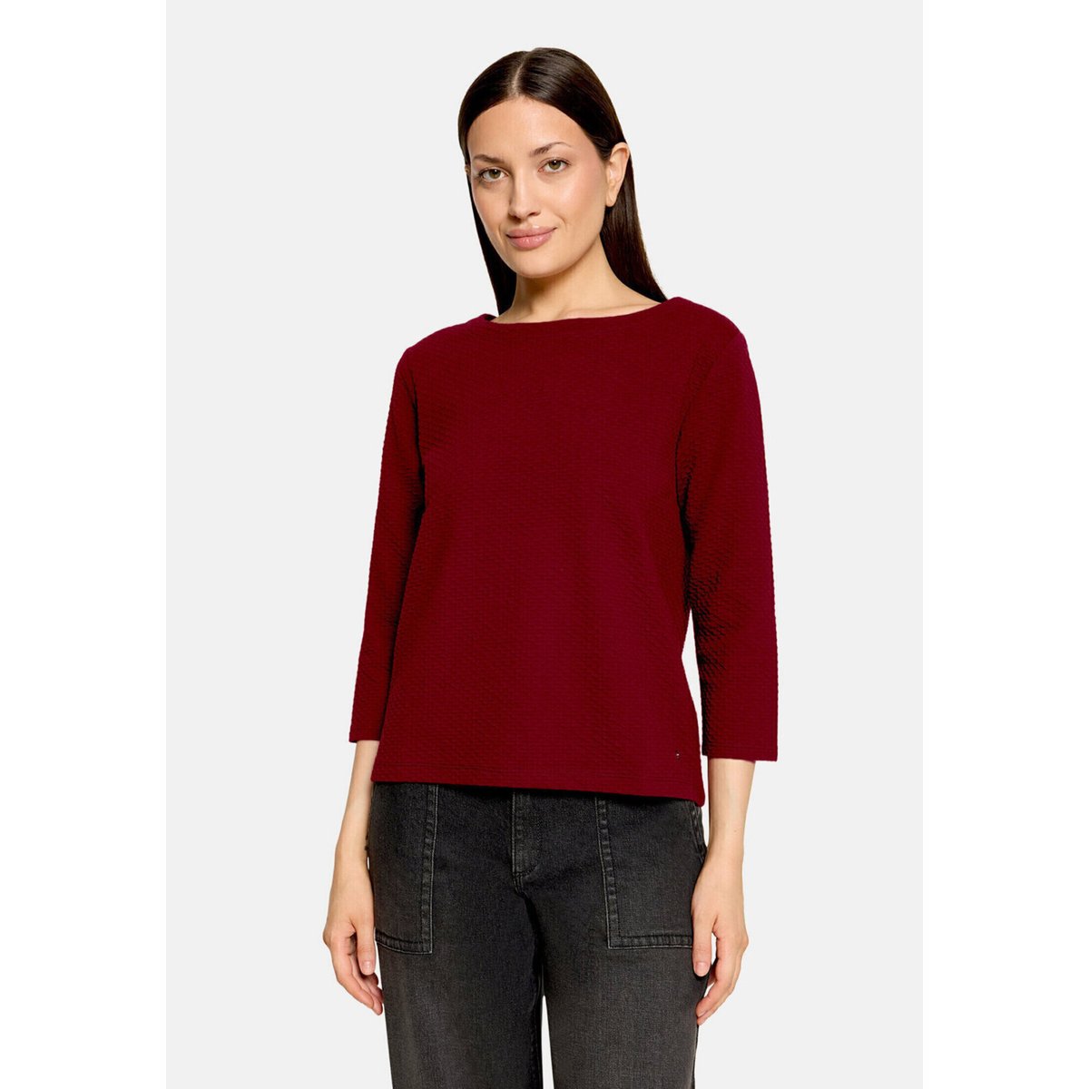 Haut casual avec structure fall burgundy, BETTY & CO