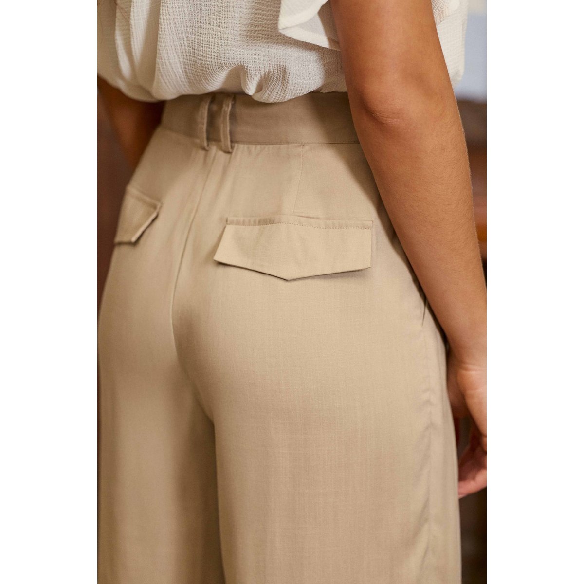 Pantalon loose uni PALINE 13-beige, LA PETITE ETOILE
