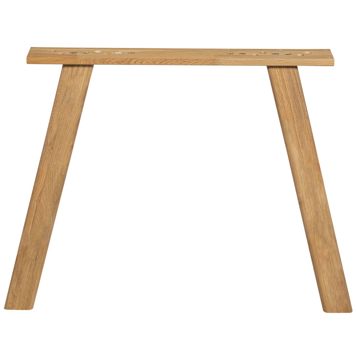Lot de 2 pieds de table en bois de chêne HAARLEM transparent, WOOOD
