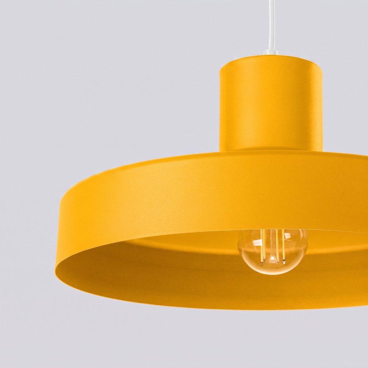 Suspension Acier Jaune E27 1 BILO jaune, EDEN