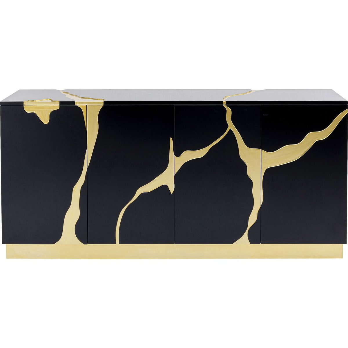 Buffet effet craquelé, CRACKED noir, KARE DESIGN