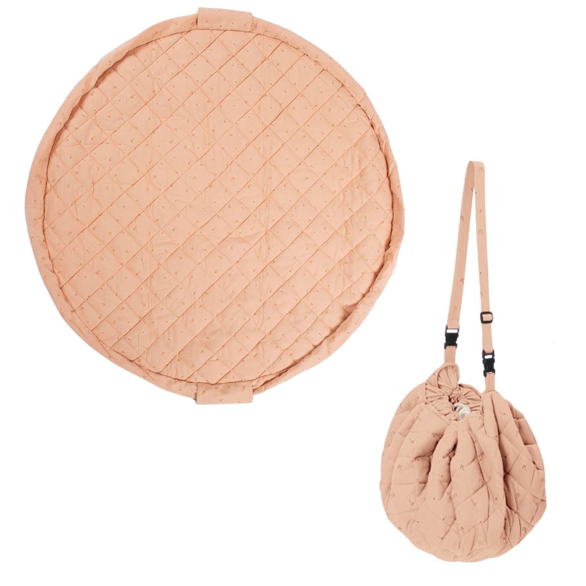 play&go - tapis d´éveil & sac organic - fleuri rose, PLAY ET GO