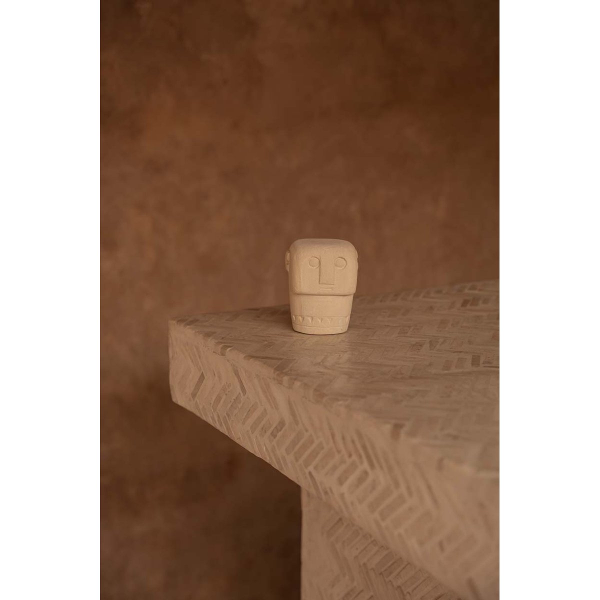 Statuette en grès SUMBA beige, BAZAR BIZAR