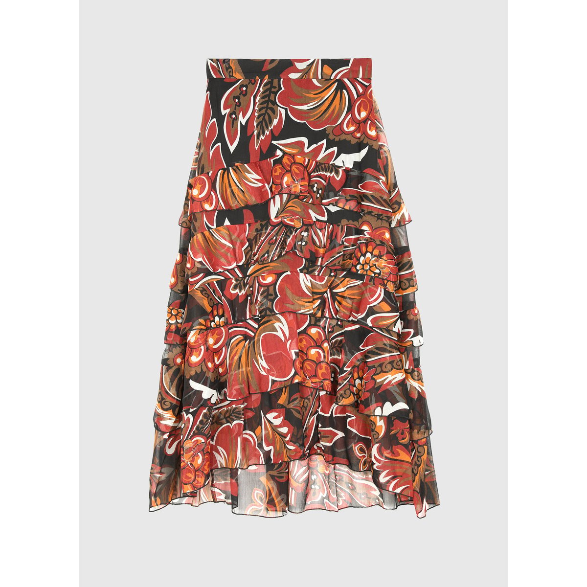 Jupe Longue RASHELYNA tosca noir, AN'GE